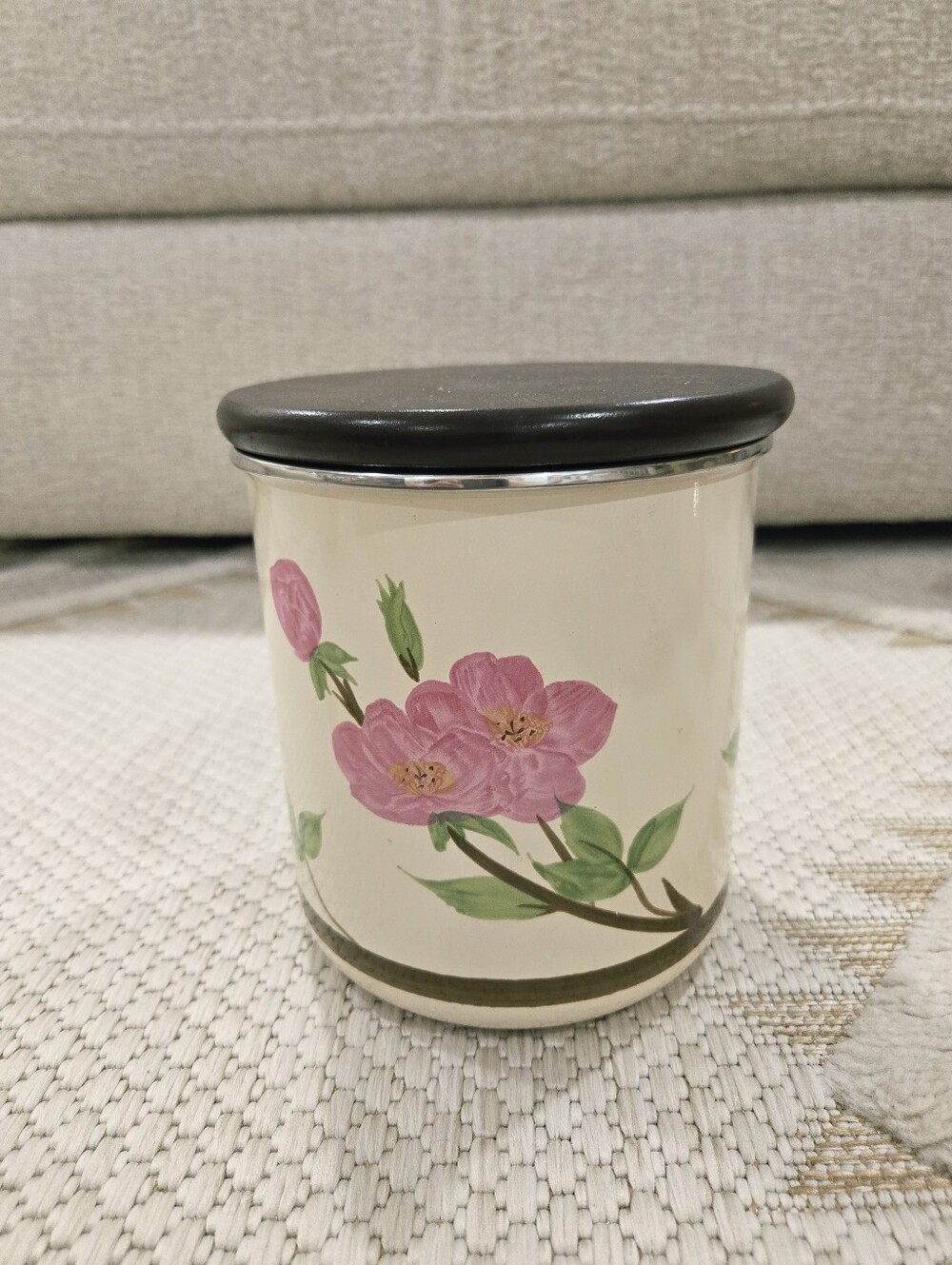Vintage Hand Painted Food Container